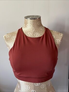 EUC Lululemon Energy High-Neck Bra in Copper